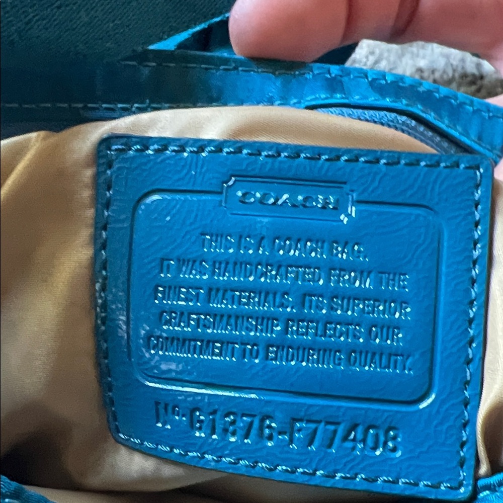 Coach Teal Crossbody Bag - Picture 7 of 7